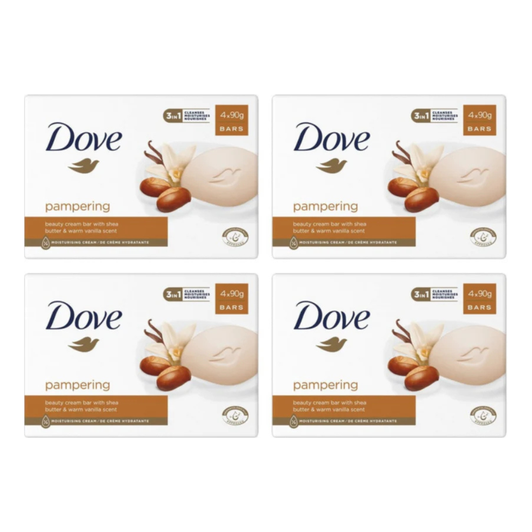 DOVE PAMPERING 3 in 1 CREAM BODY BAR (PACK OF 4)