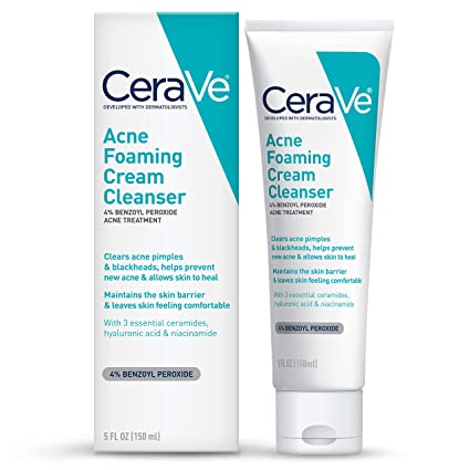 CERAVE ACNE FOAMING CREAM CLEANSER 4%