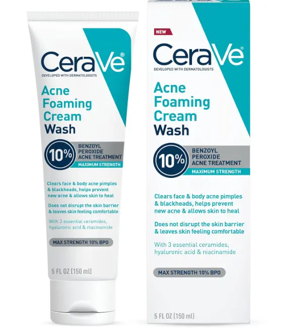 CERAVE ACNE FOAMING CREAM CLEANSER 10%