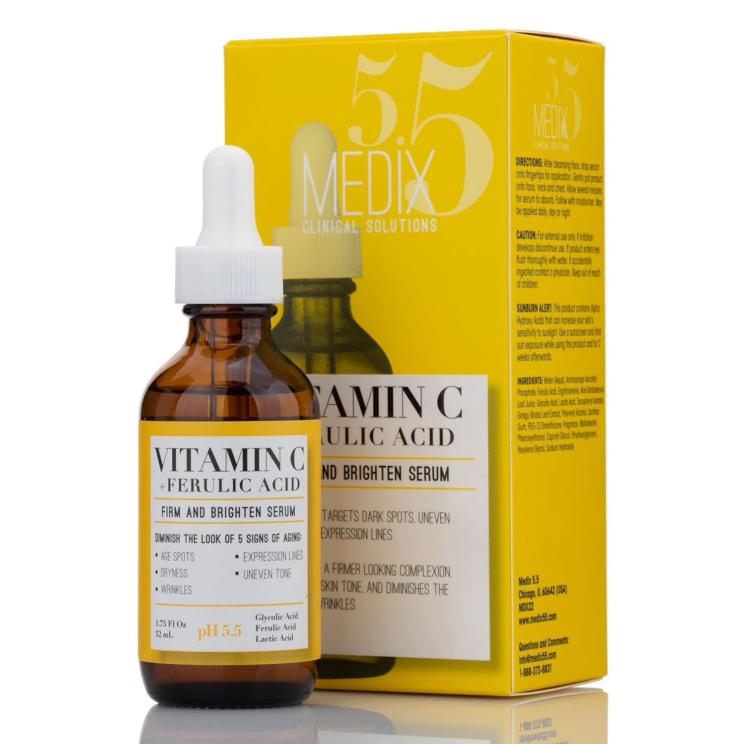 Medix Vitamin C Facial Serum 1.75 Fl Oz